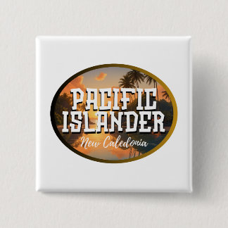 Badge Carré 5 Cm Île Pacifique de Nouvelle-Calédonie