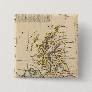 Badge Carré 5 Cm Îles britanniques 3