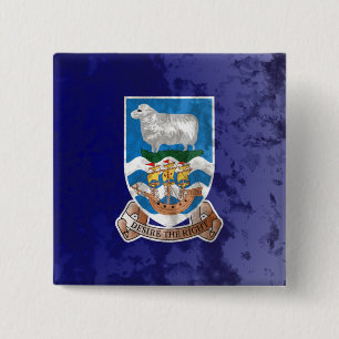 Badge Carré 5 Cm Îles Falkland
