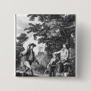 Badge Carré 5 Cm Illustration de 'L'Emile