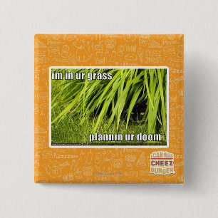 Badge Carré 5 Cm im dans l'herbe d'ur