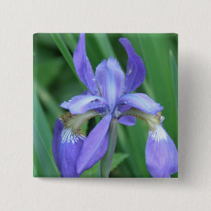 Badge Carré 5 Cm Image de Pin de carré d'iris