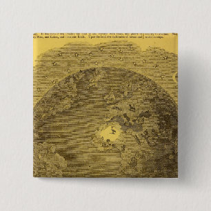 Badge Carré 5 Cm Image du monde