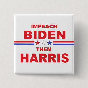 Badge Carré 5 Cm Impeindre Biden et Harris