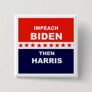 Badge Carré 5 Cm Impeindre Biden Than Harris