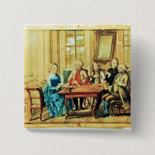 Badge Carré 5 Cm Impératrice Maria Teresa de l'Autriche