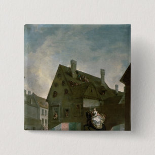 Badge Carré 5 Cm Impératrice Maria Theresa de l'Autriche