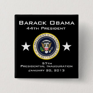 Badge Carré 5 Cm Inauguration 2013 présidentielle