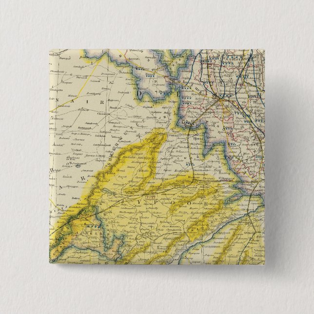 Badge Carré 5 Cm Inde 4 (Devant)