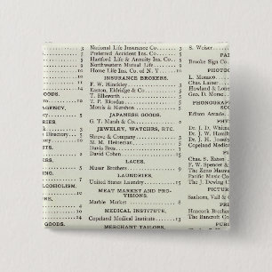 Badge Carré 5 Cm Index de San Francisco California