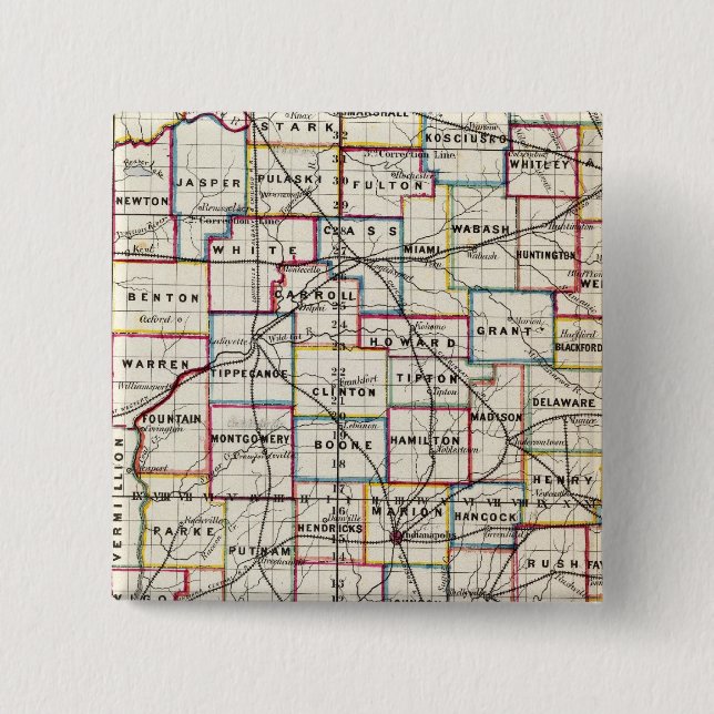 Badge Carré 5 Cm Indiana 2 (Devant)