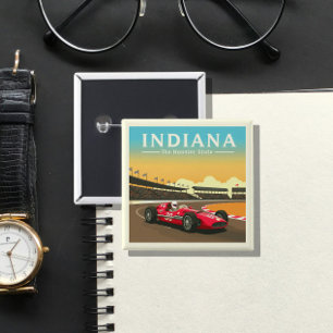 Badge Carré 5 Cm Indiana vintage