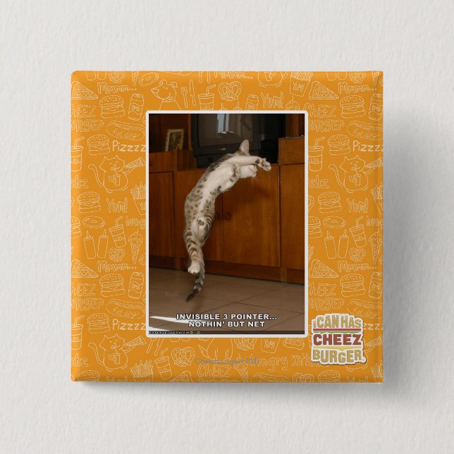 Badge Carré 5 Cm Indicateur 3 invisible (Devant)