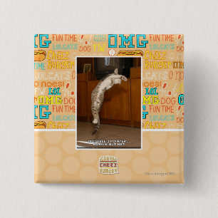 Badge Carré 5 Cm Indicateur 3 invisible