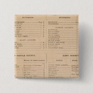 Badge Carré 5 Cm Indice du Delaware