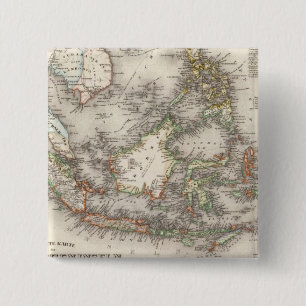 Badge Carré 5 Cm Indonésie, Malaisie