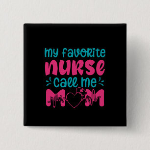 Badge Carré 5 Cm Infirmière Cadeau Mon Infirmière Préférée César Me