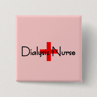 Badge Carré 5 Cm Infirmière de dialyse