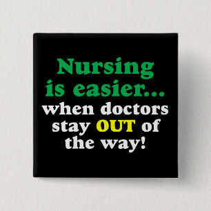 Badge Carré 5 Cm Infirmière - juste séjour à l'écart