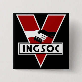 Badge Carré 5 Cm Ingsoc 1984
