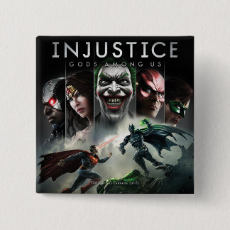 Badge Carré 5 Cm Injustice : Dieux parmi nous