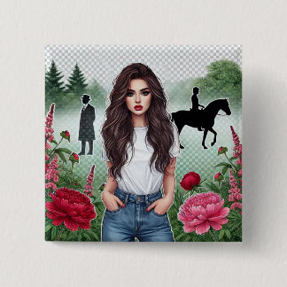 Badge Carré 5 Cm insigne