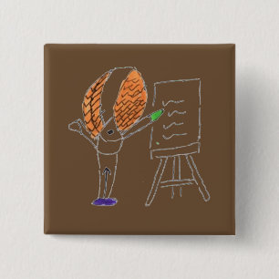 Badge Carré 5 Cm Insigne Carré de l'enseignant de vol