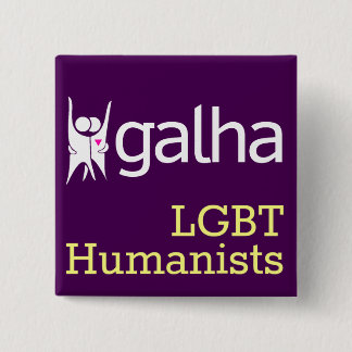 Badge Carré 5 Cm Insigne carré d'humanistes de Galha LGBT
