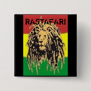 Badge Carré 5 Cm Insigne de Rastafari