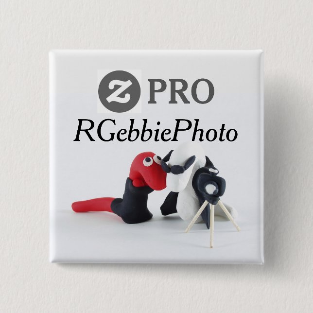 Badge Carré 5 Cm Insigne de RGebbiePhoto ZPro avec le logo (Devant)