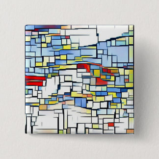 Badge Carré 5 Cm Insigne génial d'art