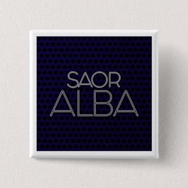 BADGE CARRÉ 5 CM INSIGNE "SAOR ALBA (Devant)