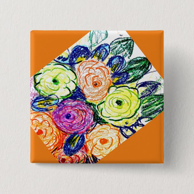 Badge Carré 5 Cm Insigne tétradique (Devant)