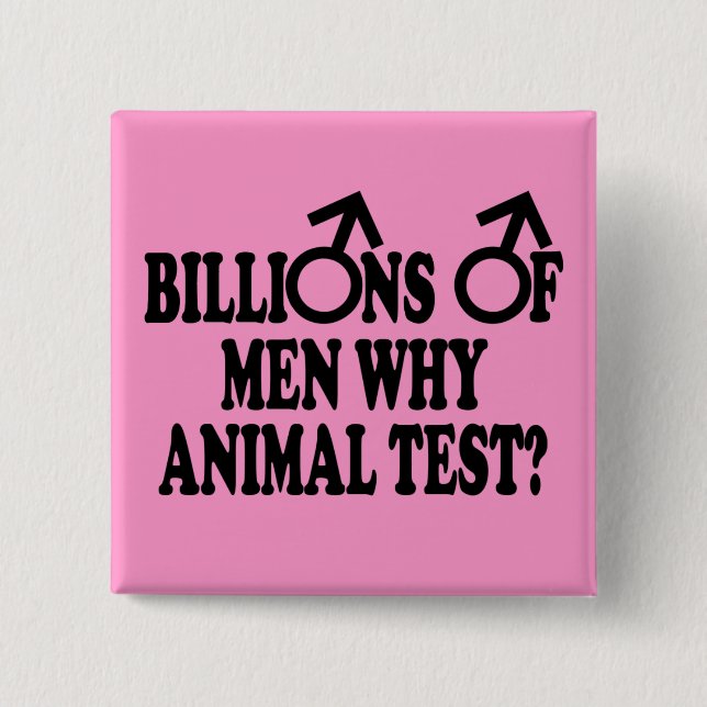 Badge Carré 5 Cm Insignes drôles féministes (Devant)