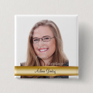 Badge Carré 5 Cm Insignes professionnels de photo