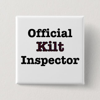 Badge Carré 5 Cm Inspecteur officiel de kilt