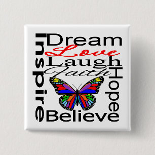 Badge Carré 5 Cm Inspirez le collage