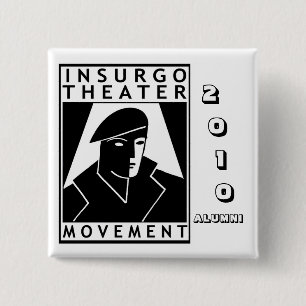 Badge Carré 5 Cm Insurgo Pin 2010, anciens élèves