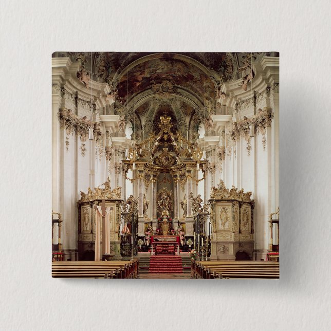 Badge Carré 5 Cm Intérieur, conçu par Balthasar Neumann 1734-54 (Devant)