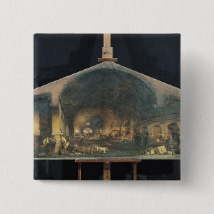 Badge Carré 5 Cm Intérieur de la forge chez Fourchambault