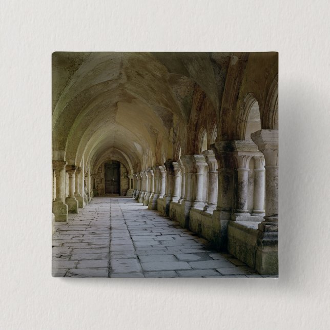 Badge Carré 5 Cm Intérieur du cloître 2 (Devant)