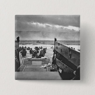 Badge Carré 5 Cm Invasion de la Normandie au le jour J - 1944