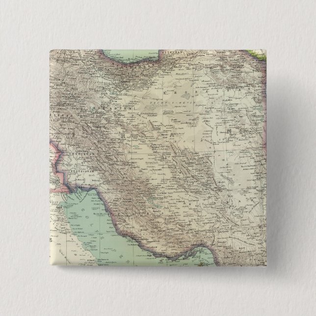Badge Carré 5 Cm Iran (Devant)