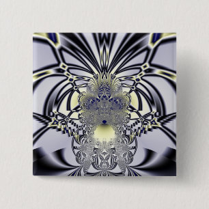 Badge Carré 5 Cm Iris pourpre