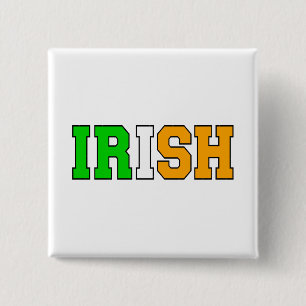 Badge Carré 5 Cm Irlandais