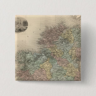 Badge Carré 5 Cm Irlande 7