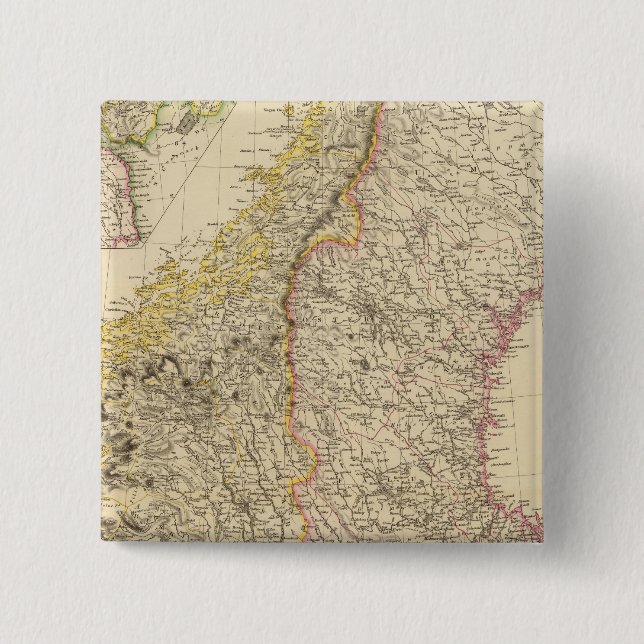 Badge Carré 5 Cm Irlande 8 (Devant)