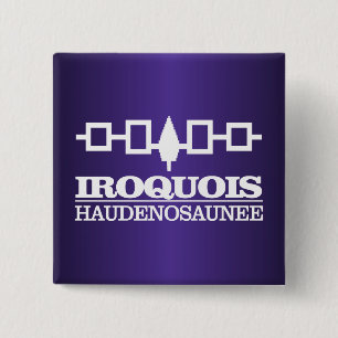Badge Carré 5 Cm Iroquois (Haudenosaunee)