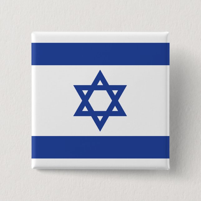 Badge Carré 5 Cm Israel's Flag (Devant)