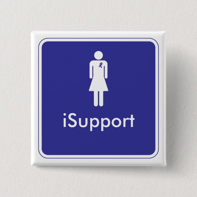 Badge Carré 5 Cm iSupport (Devant)